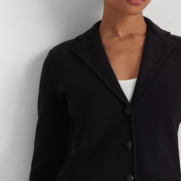 Ralph Lauren Women’s Sweater-Knit Blazer In Black Size XL New - Picture 4 of 10